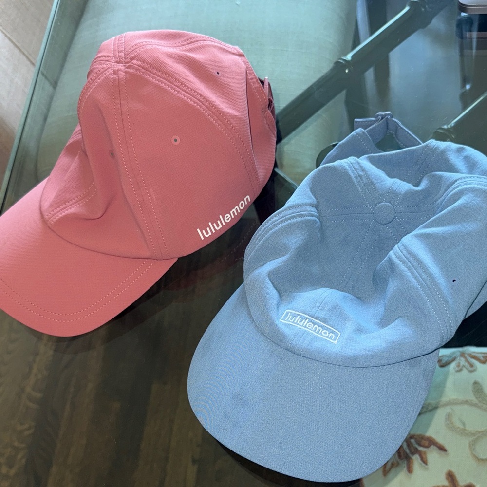lululemon athletica Pink and Blue Hats